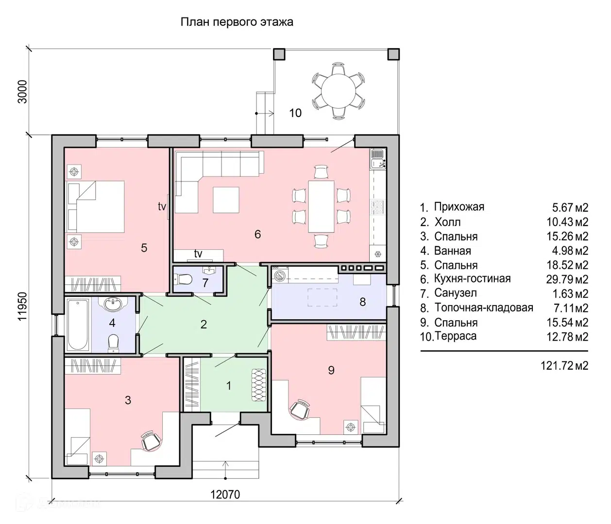 Планировка 1 этаж этажа