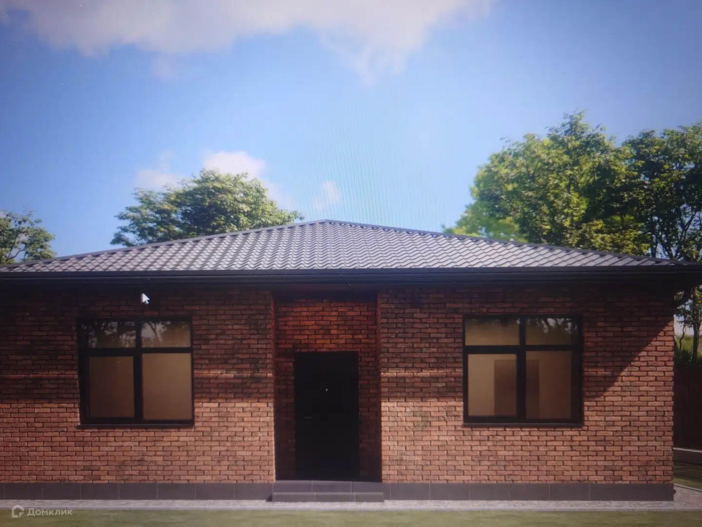 Проект дома «Жилой дом с террасой 114,8 кв.м» компании ООО «ПРОФИТ» из материала Кирпич площадью 100.13м² под ключ за 7235000₽ в Донецке | 1 этаж, 3 спальни, 2 санузла – Домклик