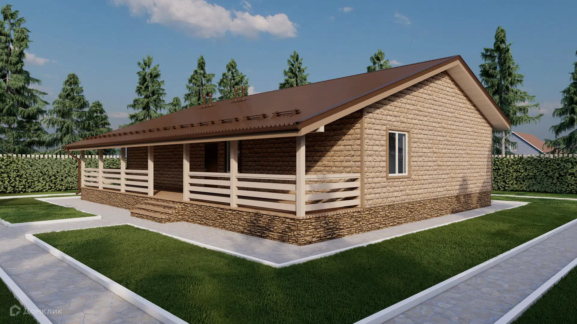 Проект дома «Архангельск-1» компании ОСИПОВИЧ из материала SIP-панели площадью 186.2м² под ключ за 5684555₽ в Донецке | 1 этаж, 4 спальни, 1 санузел – Домклик
