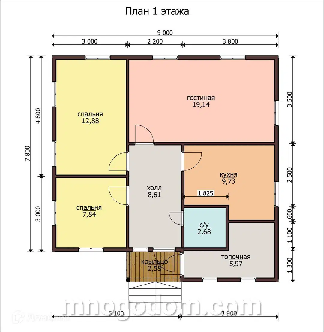 Планировка 1 этаж этажа