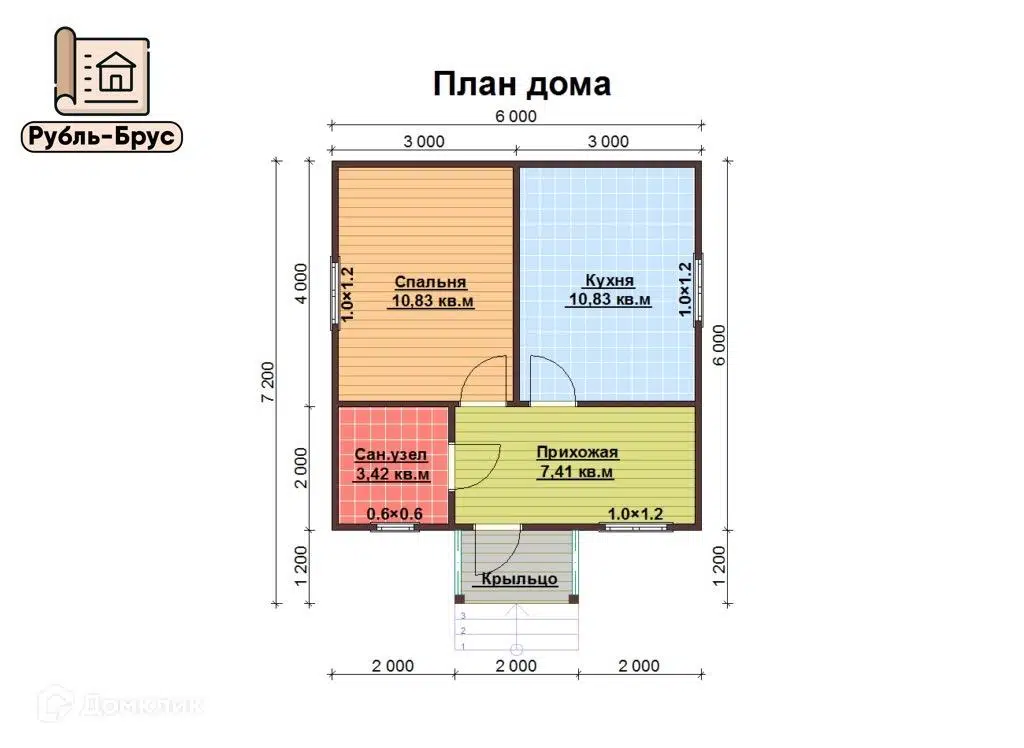 Планировка 1 этажа