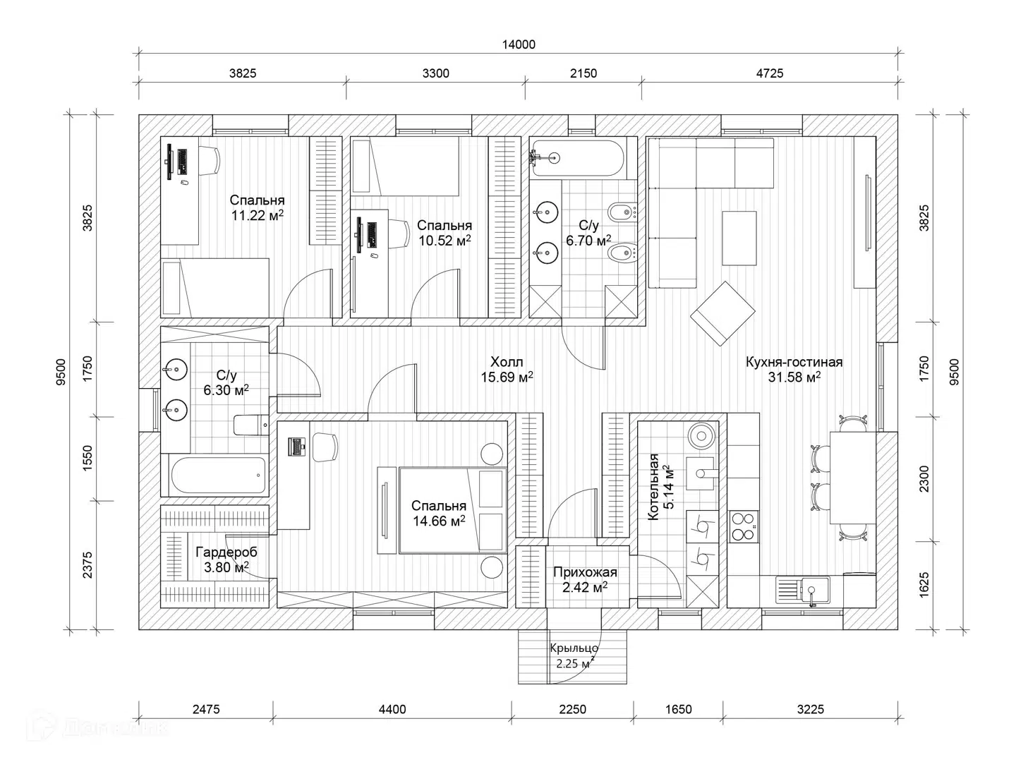 Планировка 1 этаж этажа