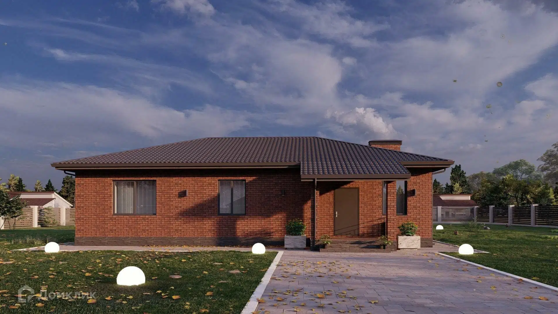 Проект дома «Клён» компании ИП Ветринский Андрей Александрович из материала Газобетонные блоки площадью 172.2м² под ключ за 7720451₽ в Донецке | 1 этаж, 4 спальни, 2 санузла – Домклик