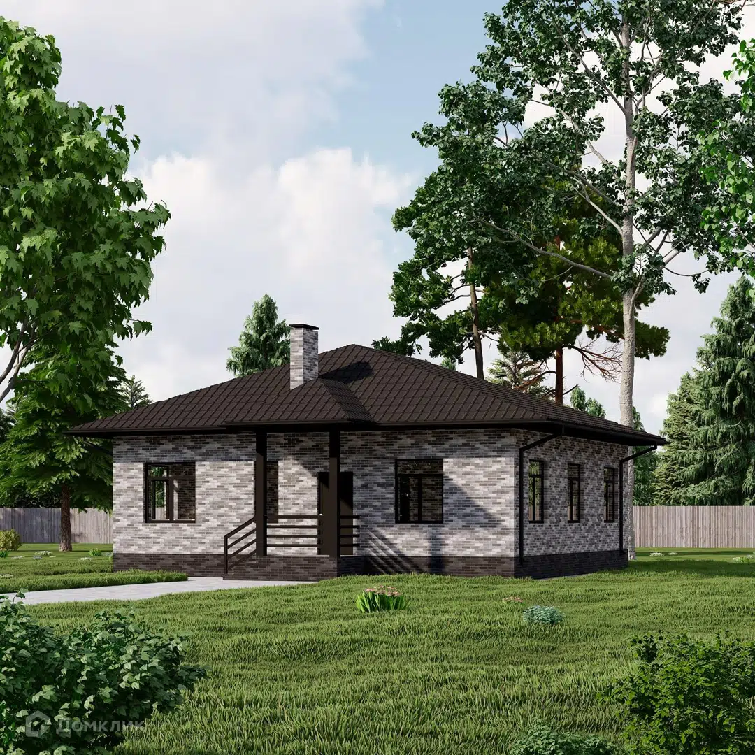 Проект дома «С999-13» компании Строитель 999 из материала Кирпич площадью 100м² под ключ за 6100000₽ в Донецке | 1 этаж, 3 спальни, 2 санузла – Домклик