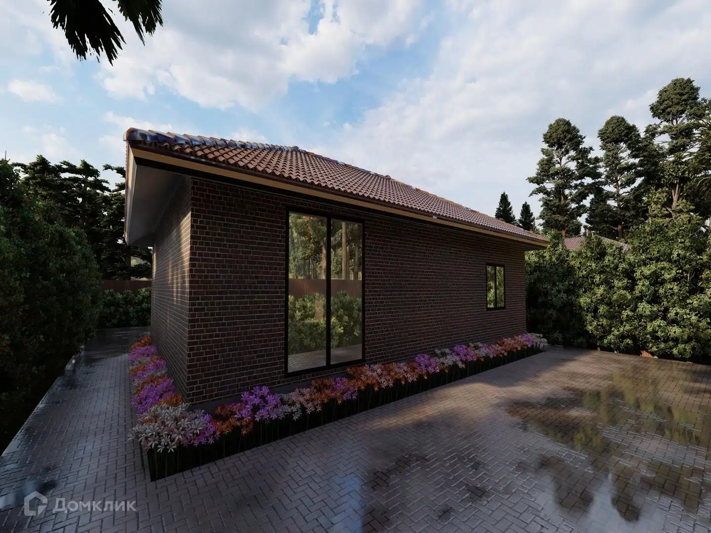 Проект дома «Проект№10» компании СК «Созвездие» из материала Газобетонные блоки площадью 91м² под ключ за 6409387₽ в Донецке | 1 этаж, 2 спальни, 1 санузел – Домклик