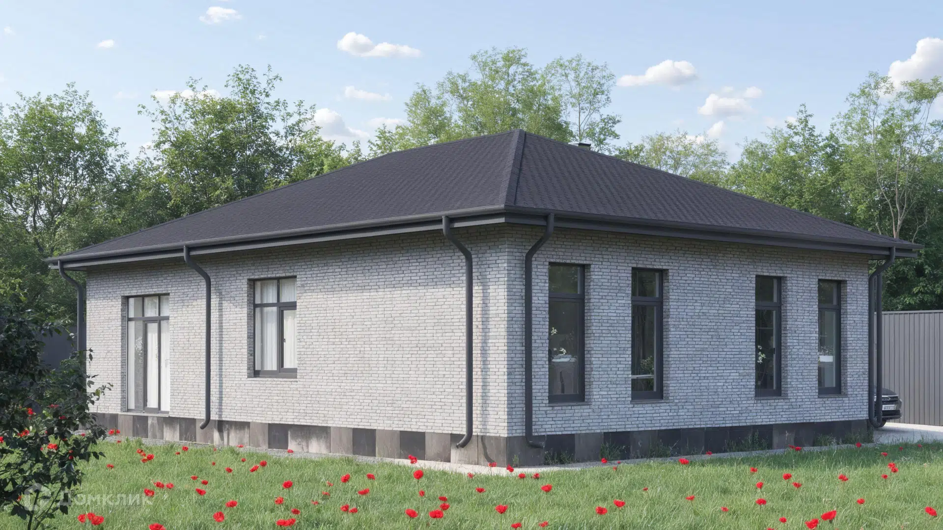 Проект дома «Медея 1-120» компании ООО «ИКС ТИНА» из материала Керамзитобетонные блоки площадью 99.12м² под ключ за 6100000₽ в Донецке | 1 этаж, 3 спальни, 2 санузла – Домклик