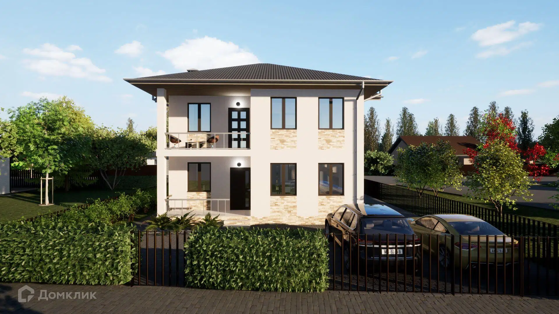 Проект дома «К 0120» компании СК  «Константин Инвест Капитал» из материала Газобетонные блоки площадью 130м² под ключ за 6350000₽ в Донецке | 2 этажа, 3 спальни, 2 санузла – Домклик