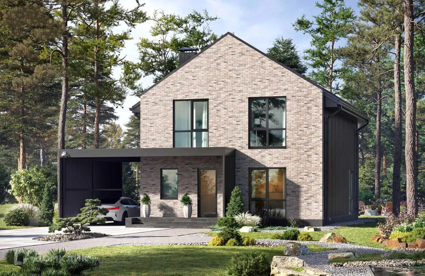 Проект дома «Проект №298» компании Новация из материала Керамические блоки площадью 143м² под ключ за 7865000₽ в Донецке | 2 этажа, 4 спальни, 3 санузла – Домклик