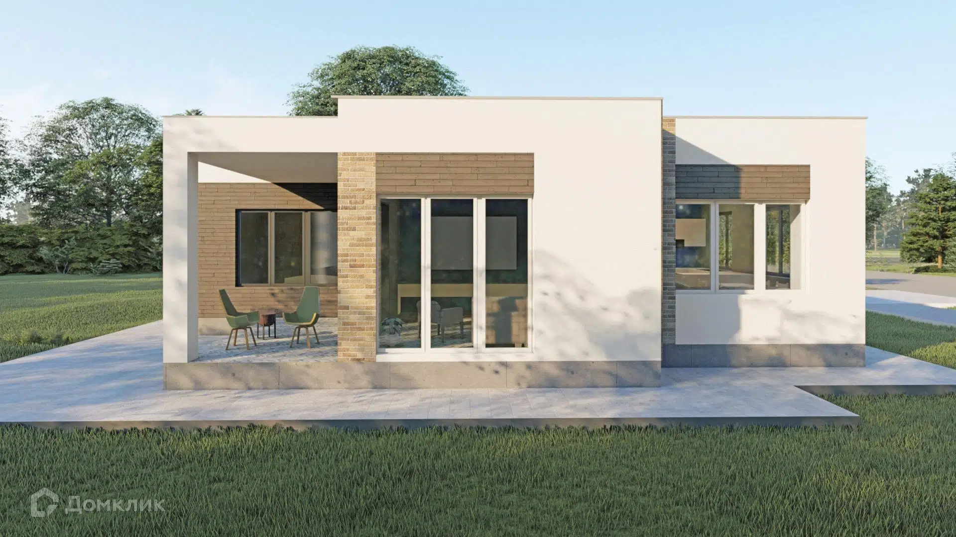 Проект дома «КС-29» компании Красный слон из материала Газобетонные блоки площадью 136.64м² под ключ за 9750000₽ в Донецке | 1 этаж, 3 спальни, 2 санузла – Домклик