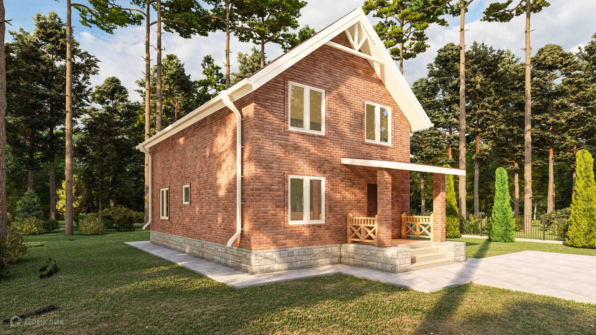 Проект дома «AS-130/2» компании ООО «АРИС ДЕКОР ПРО» из материала Кирпич площадью 130м² под ключ за 7750000₽ в Донецке | 2 этажа, 4 спальни, 2 санузла – Домклик