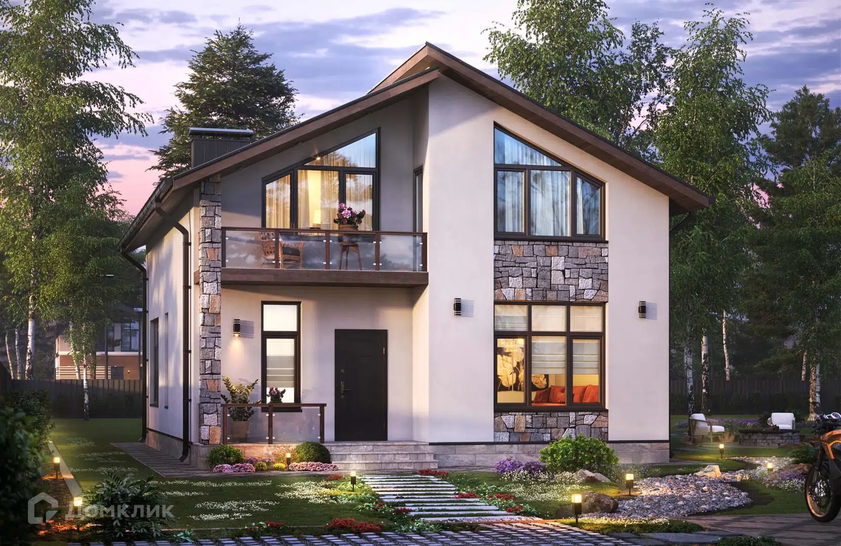 Проект дома «Проект №258» компании Новация из материала Газобетонные блоки площадью 156м² под ключ за 8580000₽ в Донецке | 2 этажа, 4 спальни, 2 санузла – Домклик