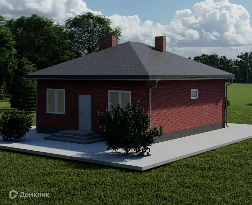 Проект дома «А-3» компании ООО «СФЕРА ПЛЮС» из материала Газобетонные блоки площадью 64.1м² под ключ за 4250000₽ в Донецке | 1 этаж, 3 спальни, 1 санузел – Домклик