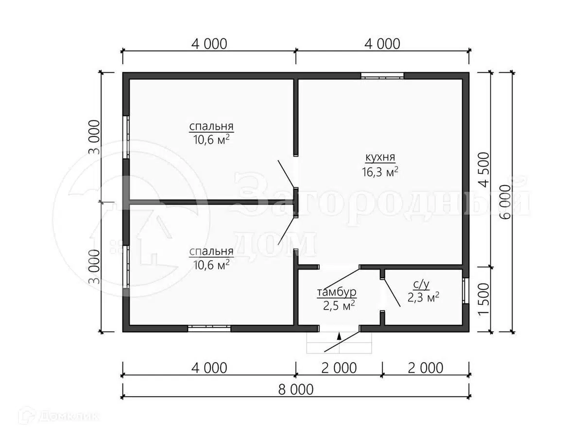 Планировка 1 этажа