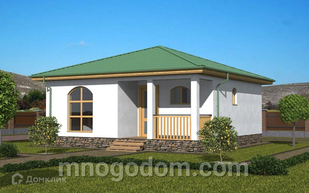 Проект дома «Дом Милфрод» компании ООО МногоДом из материала Каркасный дом площадью 48м² под ключ за 2726000₽ в Донецке | 1 этаж, 1 спальня, 1 санузел – Домклик