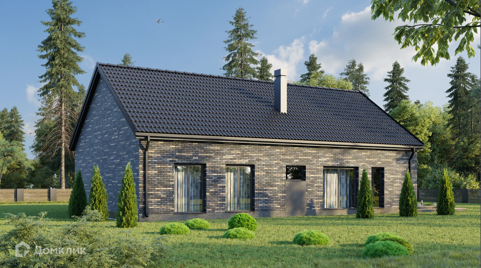 Проект дома «История SIP» компании Сапфир из материала SIP-панели площадью 119м² под ключ за 6540000₽ в Донецке | 1 этаж, 3 спальни, 2 санузла – Домклик