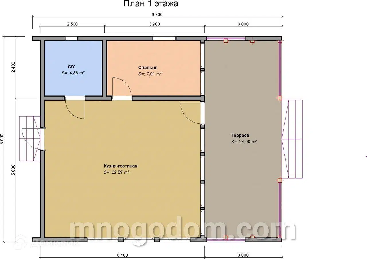 Планировка 1 этаж этажа