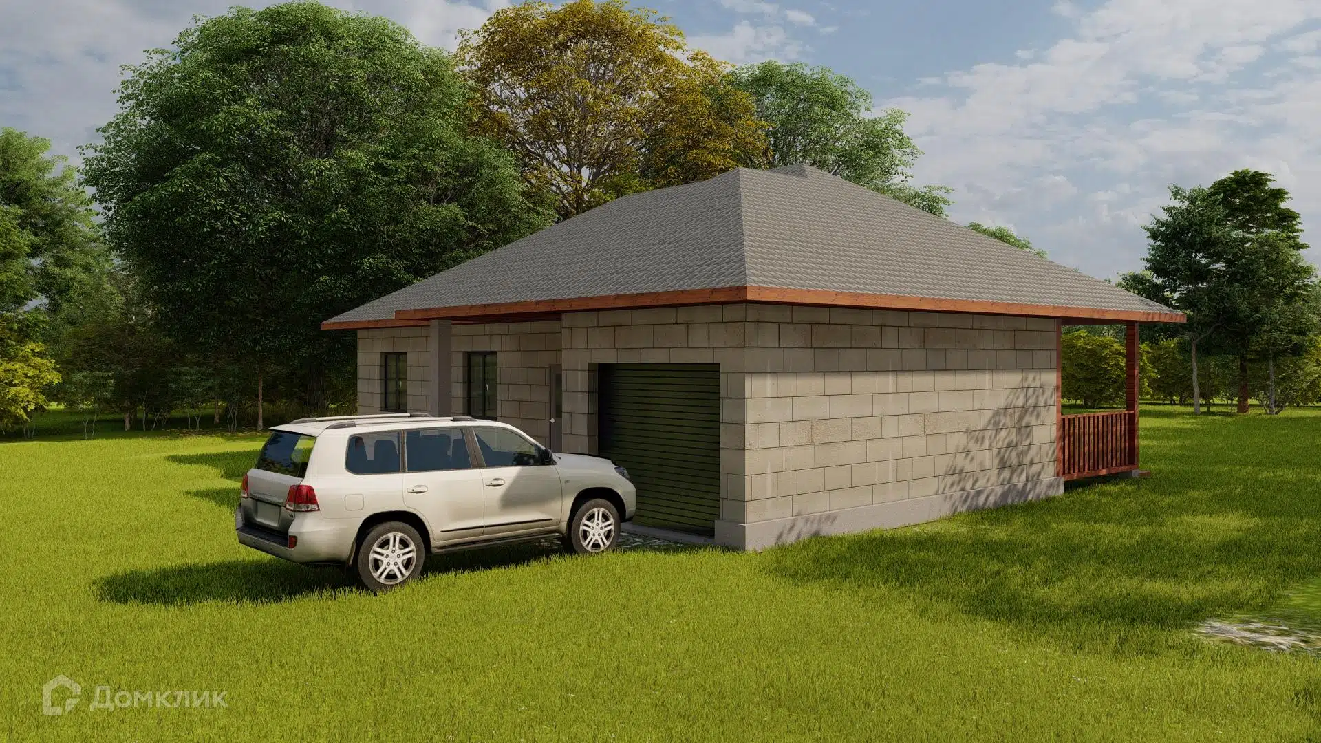 Проект дома «Академик» компании ООО «БурИнвест» из материала Газобетонные блоки площадью 148м² под ключ за 9480000₽ в Донецке | 1 этаж, 3 спальни, 1 санузел – Домклик