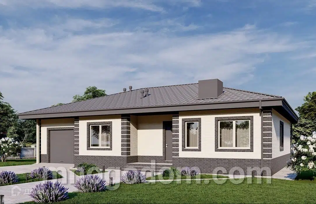 Проект дома «Дом Шанти» компании ООО МногоДом из материала Каркасный дом площадью 210м² под ключ за 9870000₽ в Донецке | 1 этаж, 3 спальни, 2 санузла – Домклик