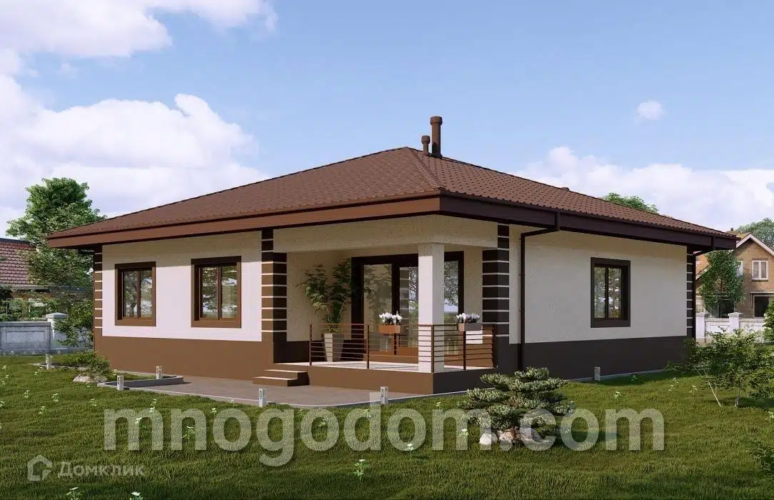 Проект дома «Дом Дзен» компании ООО МногоДом из материала Каркасный дом площадью 151.04м² под ключ за 7050000₽ в Донецке | 1 этаж, 3 спальни, 2 санузла – Домклик