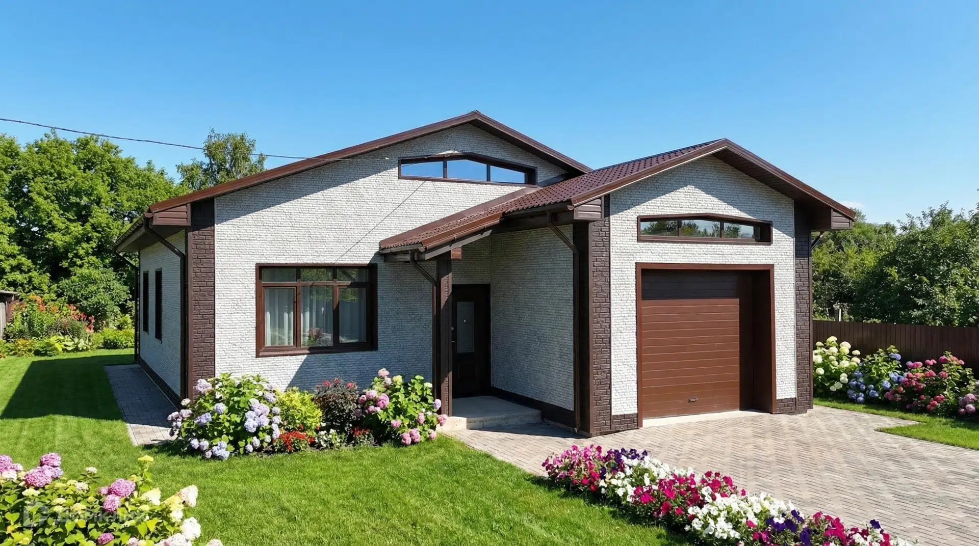 Проект дома «ДМ 7» компании СК Восток Строй из материала Газобетонные блоки площадью 125м² под ключ за 12038400₽ в Донецке | 1 этаж, 2 спальни, 1 санузел – Домклик