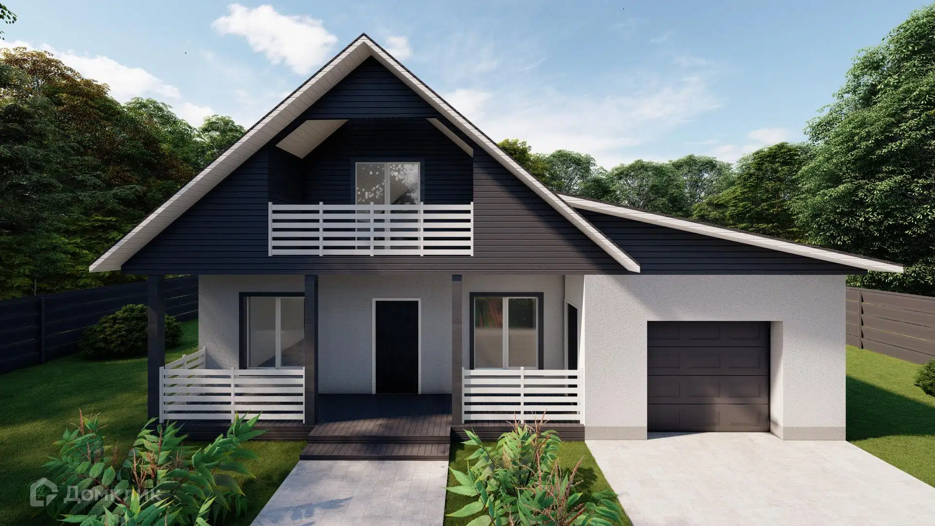 Проект дома «Дом ПБ2К» компании ТСК «СОЮЗ» из материала Пенобетонные блоки площадью 172.2м² под ключ за 7000000₽ в Донецке | 2 этажа, 2 спальни, 1 санузел – Домклик