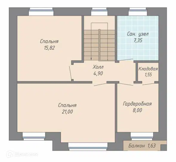 Планировка 2 этажа