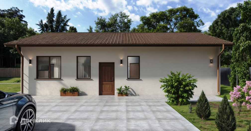 Проект дома «Родниковая» компании ООО «СФЕРА ПЛЮС» из материала Газобетонные блоки площадью 83.42м² под ключ за 6100000₽ в Донецке | 1 этаж, 3 спальни, 1 санузел – Домклик
