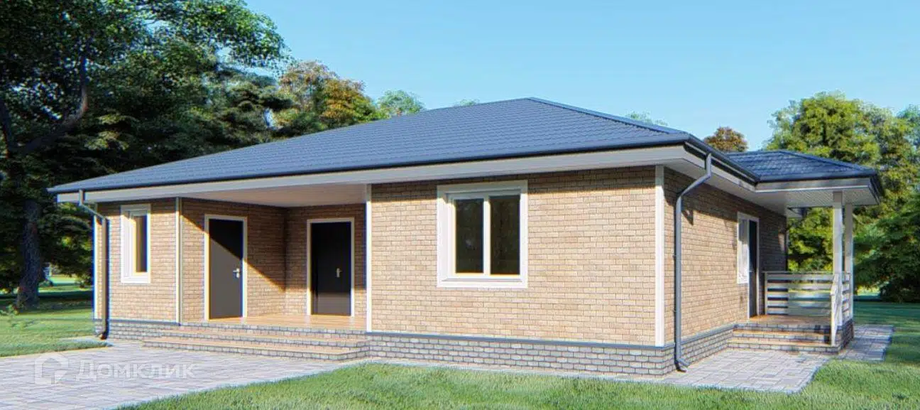 Проект дома «БАЛАКОВО» компании Ассоциация СИП из материала SIP-панели площадью 120.37м² под ключ за 4200000₽ в Донецке | 1 этаж, 2 спальни, 2 санузла – Домклик