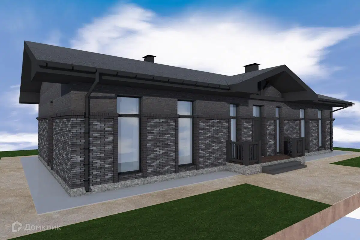 Проект дома «мечта» компании СК МАРТ из материала Газобетонные блоки площадью 146.86м² под ключ за 8000000₽ в Луганске | 1 этаж, 3 спальни, 2 санузла – Домклик