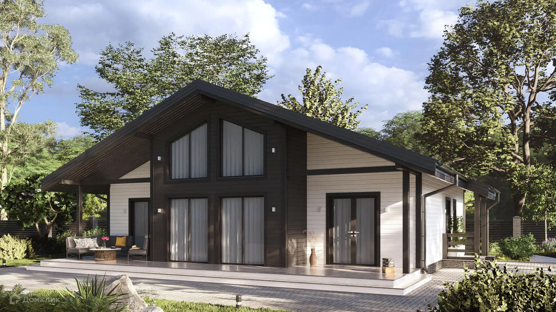 Проект дома «СВОЙ 124» компании СВОЙ из материала Каркасный дом площадью 142м² под ключ за 8555100₽ в Донецке | 1 этаж, 4 спальни, 2 санузла – Домклик