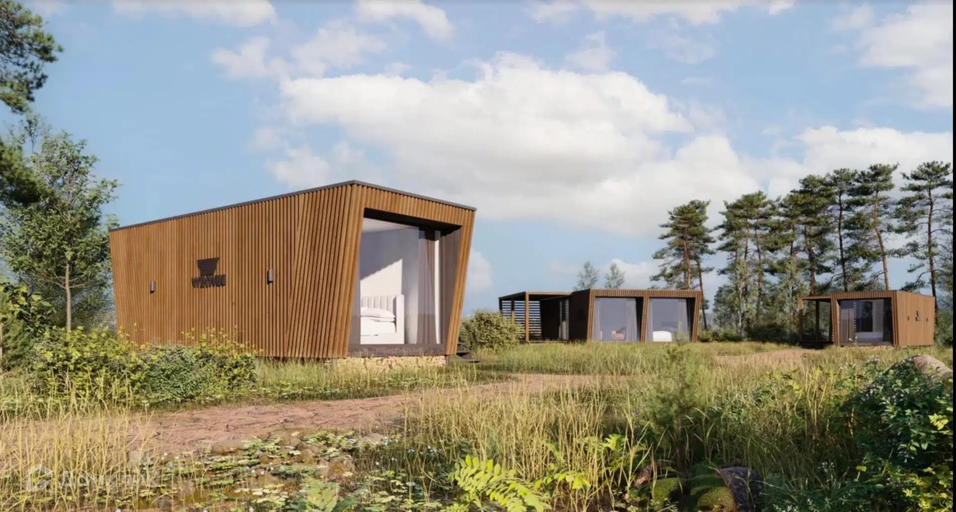 Проект дома «Центро S» компании ООО МногоДом из материала Каркасный дом площадью 15м² под ключ за 1350000₽ в Донецке | 1 этаж, 1 спальня, 1 санузел – Домклик