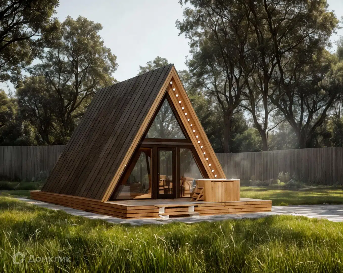 Проект дома «АС Фрейм 54» компании Авангард Строй из материала Панельно-каркасная технология площадью 54.3м² под ключ за 2901000₽ в Донецке | 2 этажа, 2 спальни, 1 санузел – Домклик