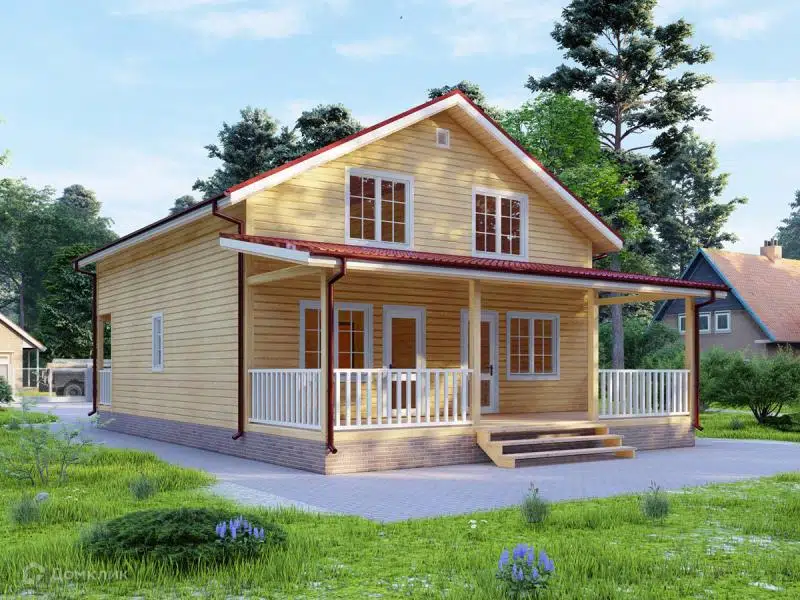 Проект дома «каркасный дом "Сварог"» компании ООО «ЭльфБрус» из материала Каркасный дом площадью 122м² под ключ за 5300000₽ в Донецке | 2 этажа, 3 спальни, 2 санузла – Домклик