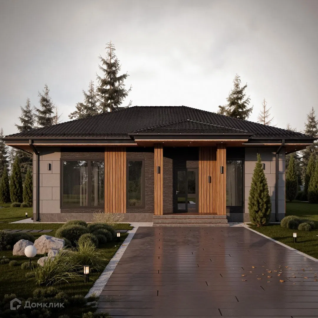 Проект дома «LOTUS» компании TAN HOUSE из материала Газобетонные блоки площадью 140м² под ключ за 9050000₽ в Луганске | 1 этаж, 3 спальни, 2 санузла – Домклик