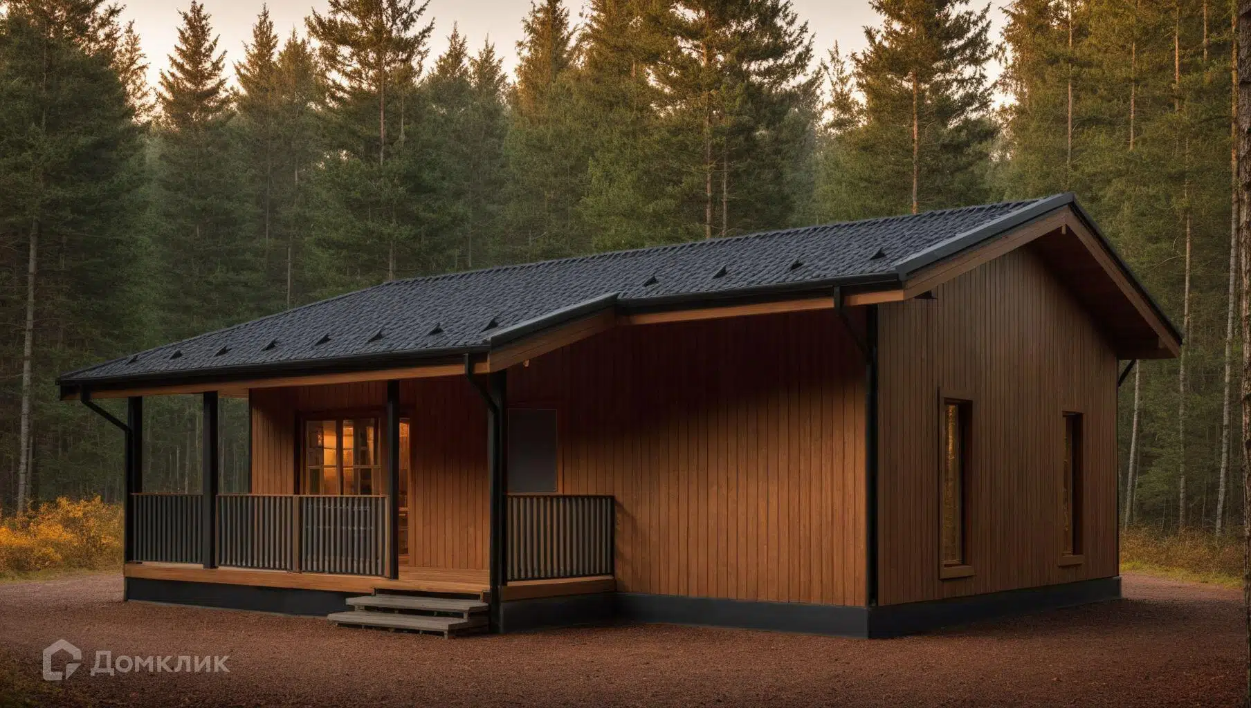 Проект дома «Антон» компании ИП Яковлев И.С. из материала Каркасный дом площадью 69м² под ключ за 4697000₽ в Донецке | 1 этаж, 2 спальни, 1 санузел – Домклик