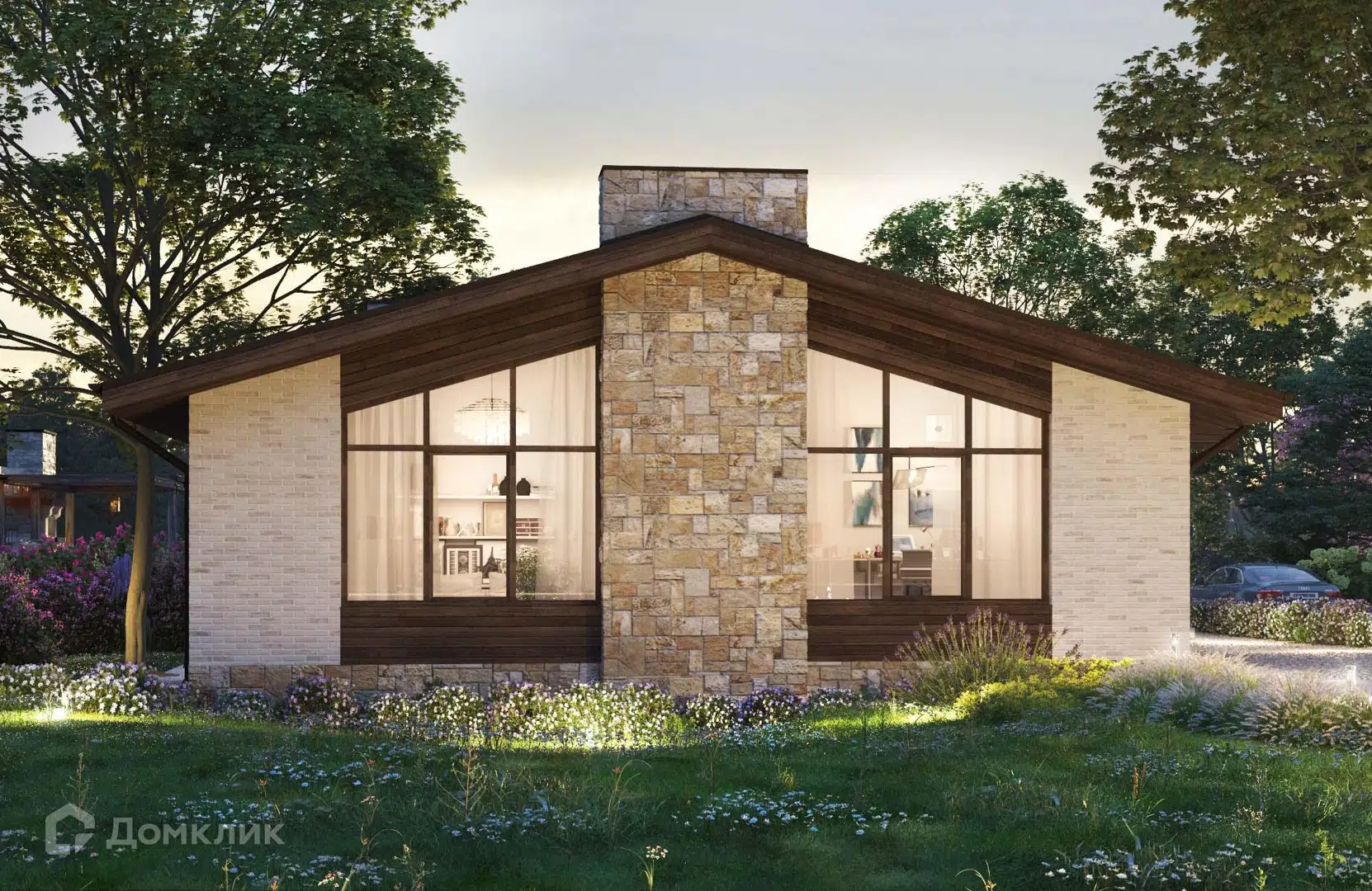 Проект дома «Nova-90» компании СК «Новация»- Анапа - Геленджик - Новороссийск из материала Керамзитобетонные блоки площадью 117м² под ключ за 6500000₽ в Донецке | 1 этаж, 3 спальни, 2 санузла – Домклик