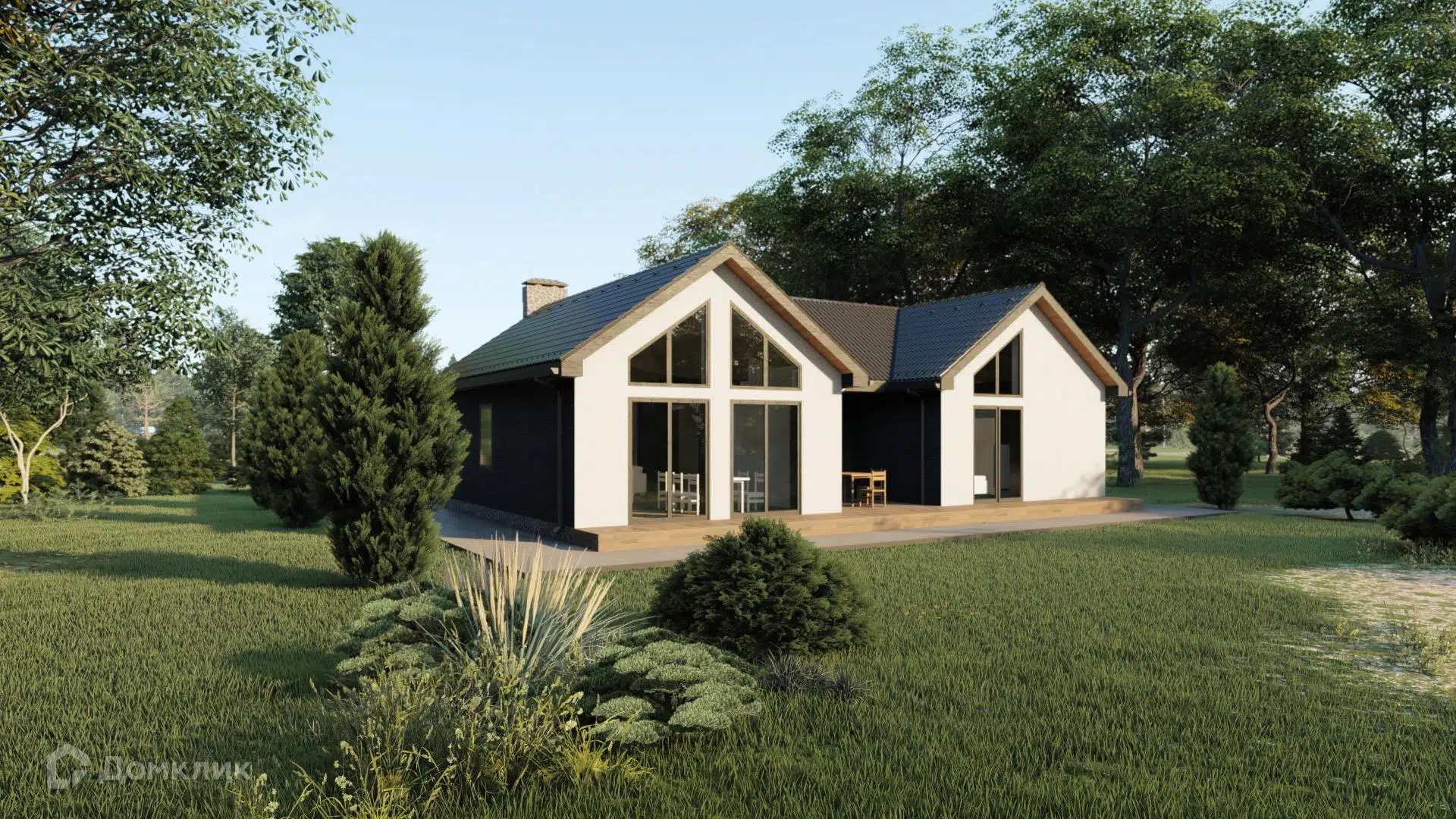 Проект дома «КС-20» компании Красный слон из материала Газобетонные блоки площадью 148.5м² под ключ за 8250000₽ в Донецке | 1 этаж, 3 спальни, 3 санузла – Домклик