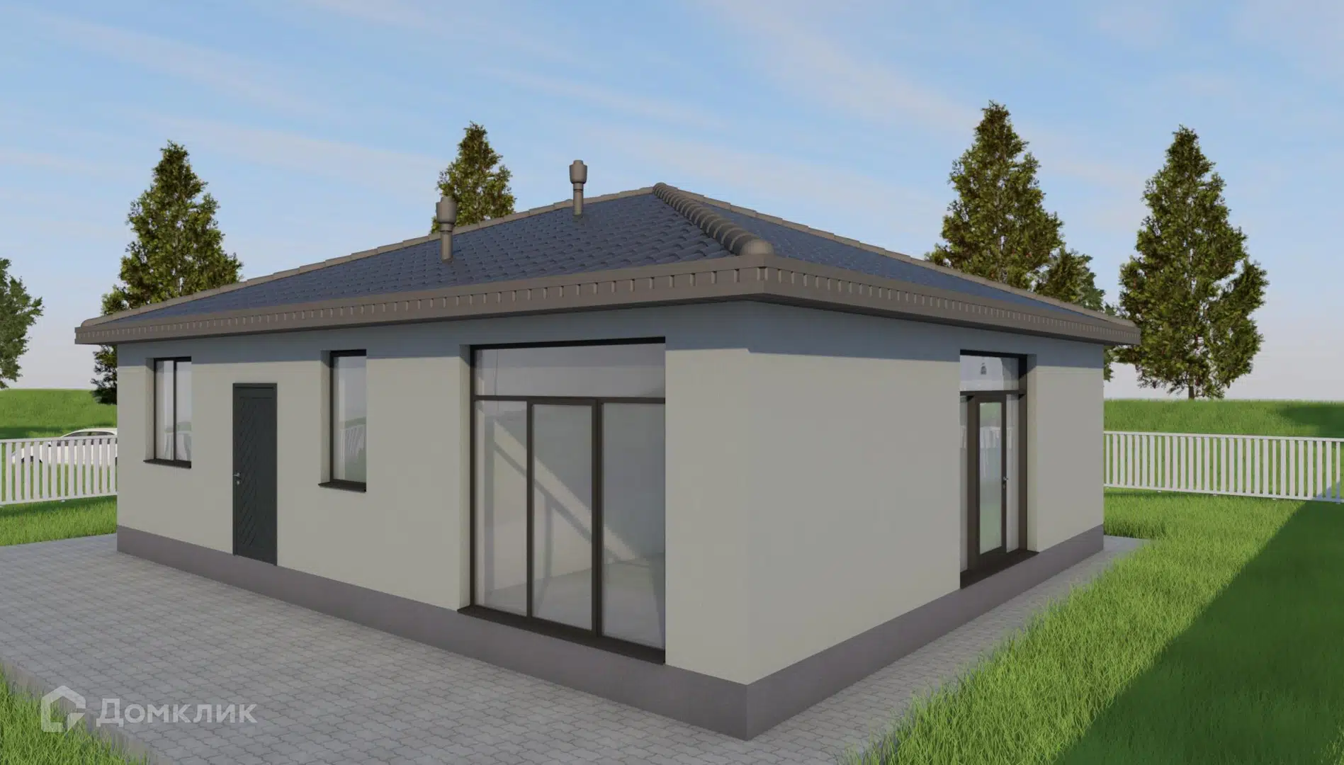 Проект дома «Импульс 92» компании ООО «НОВОПАШИН» из материала Газобетонные блоки площадью 92.4м² под ключ за 7155000₽ в Донецке | 1 этаж, 3 спальни, 2 санузла – Домклик