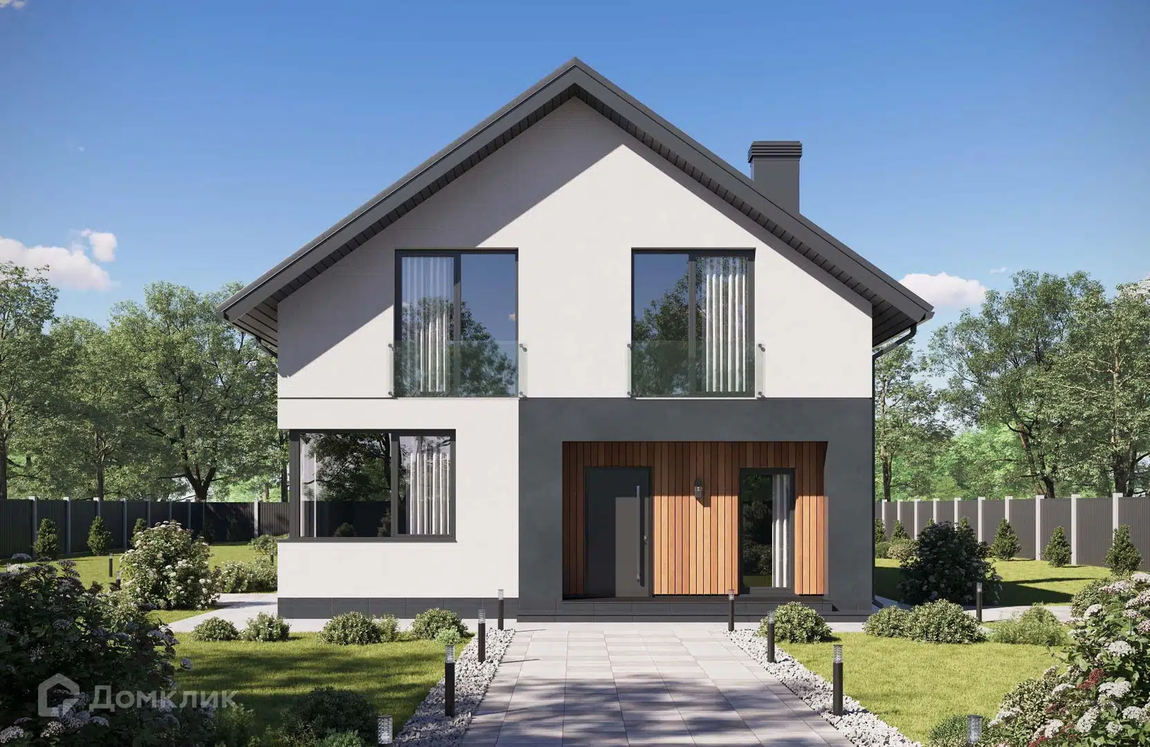 Проект дома «Проект №346-1» компании Новация из материала Газобетонные блоки площадью 166м² под ключ за 9130000₽ в Донецке | 2 этажа, 4 спальни, 2 санузла – Домклик