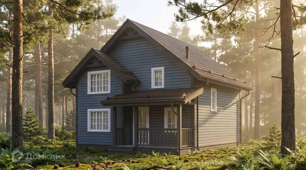 Проект дома «КД-224» компании OLLATALO из материала Каркасный дом площадью 114м² под ключ за 4520000₽ в Донецке | 2 этажа, 4 спальни, 2 санузла – Домклик