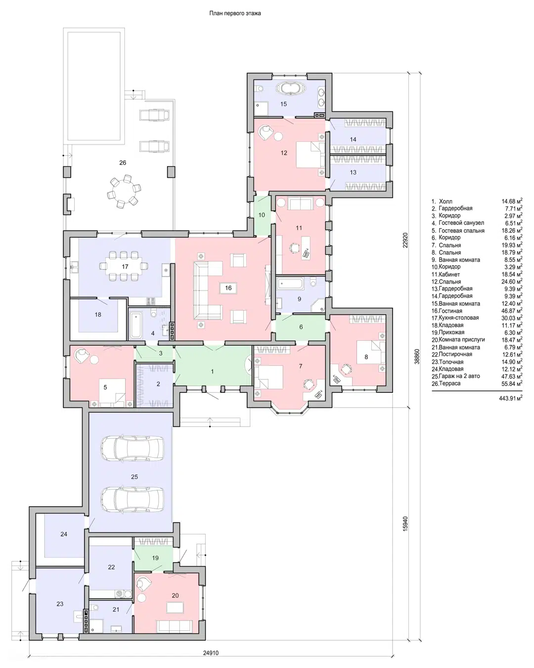 Планировка 1 этаж этажа