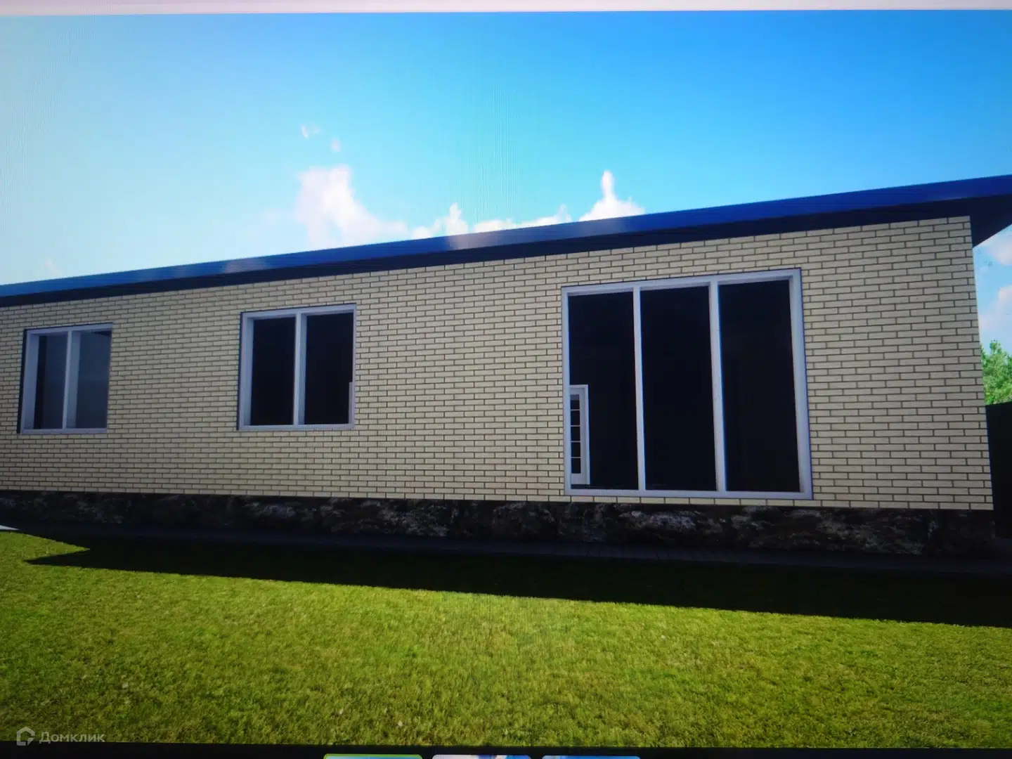 Проект дома «Проект-2» компании ИП Бережной Александр из материала Газобетонные блоки площадью 107.4м² под ключ за 5510000₽ в Донецке | 1 этаж, 3 спальни, 2 санузла – Домклик