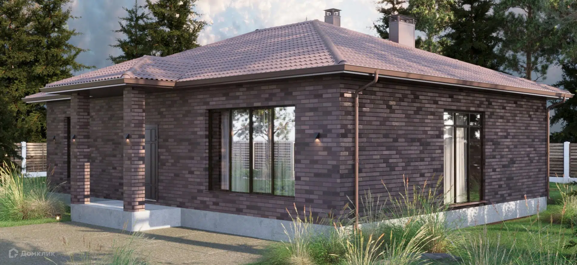 Проект дома «ОКБТ 106,1» компании СК Новый Дом из материала Газосиликатные блоки площадью 106.1м² под ключ за 7245560₽ в Луганске | 1 этаж, 3 спальни, 2 санузла – Домклик