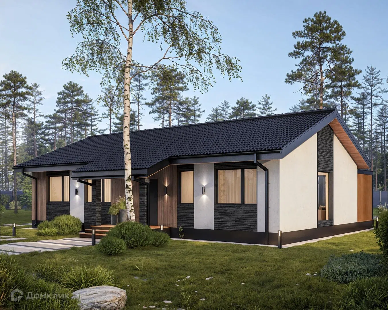 Проект дома «FAVORITE» компании TAN HOUSE из материала Газобетонные блоки площадью 140м² под ключ за 9000000₽ в Луганске | 1 этаж, 4 спальни, 2 санузла – Домклик
