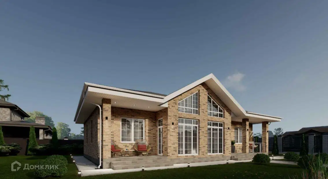 Проект дома «AS 1/129» компании ООО «АРИС ДЕКОР ПРО» из материала Кирпич площадью 129м² под ключ за 9000000₽ в Луганске | 1 этаж, 3 спальни, 2 санузла – Домклик