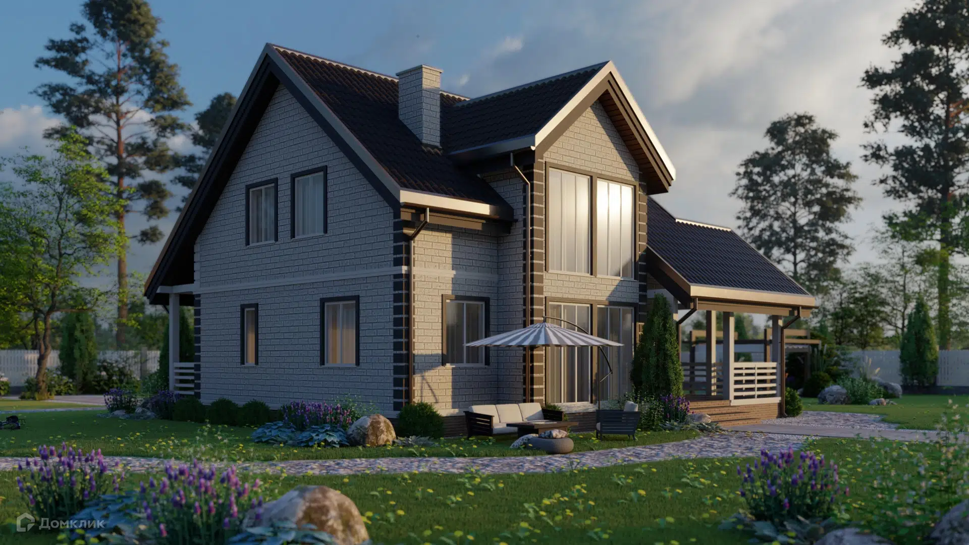 Проект дома «Канцлер» компании ООО «Перспектива» из материала SIP-панели площадью 180м² под ключ за 7200000₽ в Луганске | 2 этажа, 3 спальни, 2 санузла – Домклик