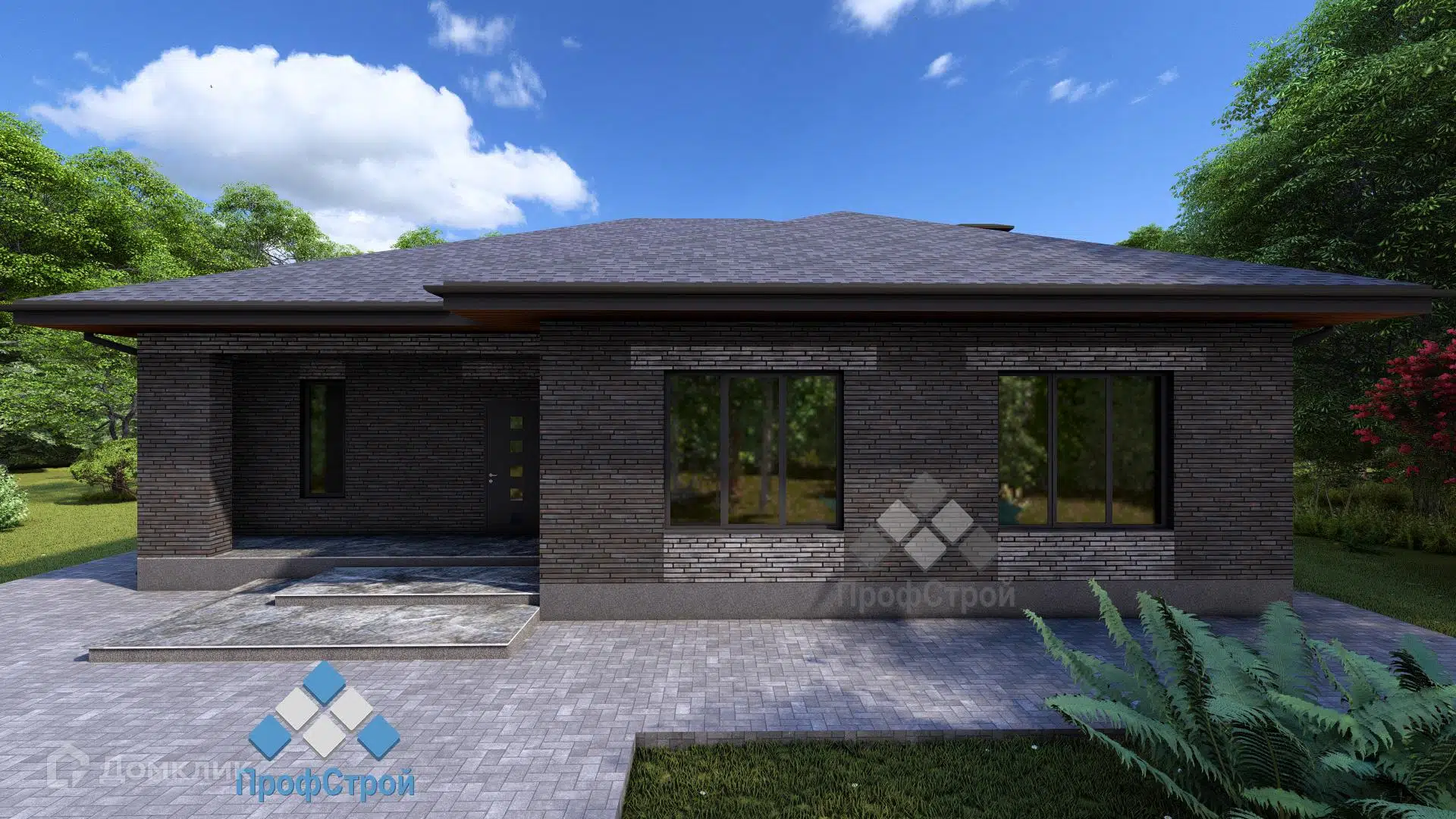 Проект дома «Вселенная» компании ПрофСтрой из материала Газобетонные блоки площадью 209.75м² под ключ за 11500000₽ в Донецке | 1 этаж, 3 спальни, 2 санузла – Домклик