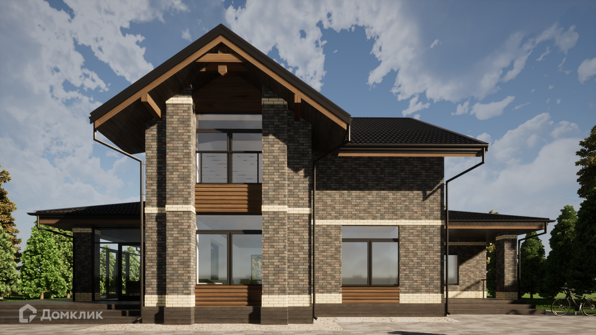 Проект дома «ГБ-072» компании LBM Group из материала Газобетонные блоки площадью 164.8м² под ключ за 9630000₽ в Донецке | 2 этажа, 4 спальни, 2 санузла – Домклик