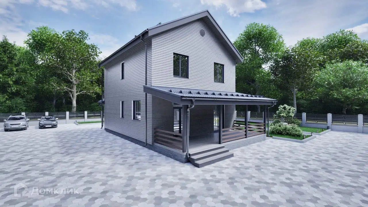 Проект дома «Сириус» компании Везём Дом из материала Каркасный дом площадью 167.37м² под ключ за 11985000₽ в Донецке | 2 этажа, 4 спальни, 3 санузла – Домклик