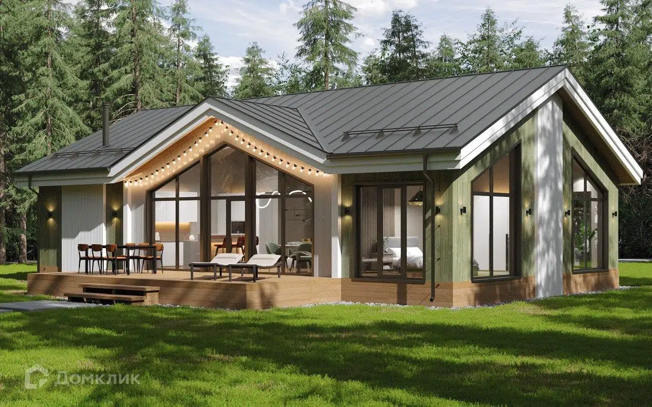 Проект дома «Rumerica» компании Nowitsky Construction из материала Каркасный дом площадью 134м² под ключ за 6500000₽ в Донецке | 1 этаж, 4 спальни, 2 санузла – Домклик